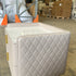 Light Khaki Diamond Grid Bedside Table