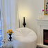 Small Casual Pumpkin Lounge Chair - Lamb Plush