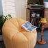 Small Casual Pumpkin Lounge Chair - Lamb Plush