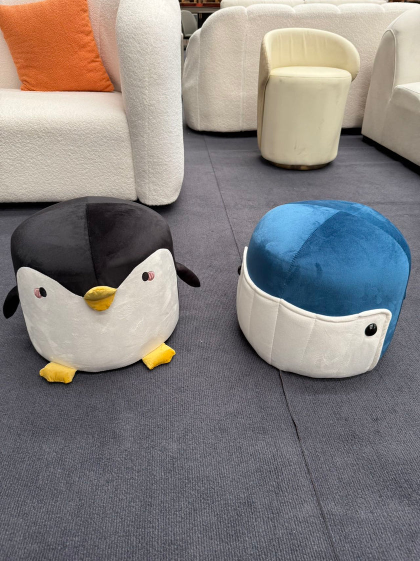 Black & White/Small Low Stool/Home/Animal/Shoe Stool