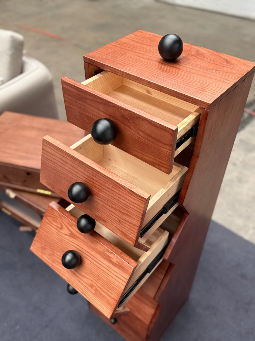 New Design Multi-Layer Drawer Solid Wood Cabinet