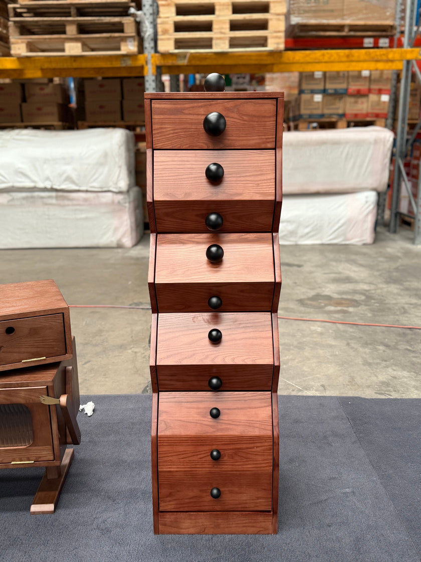 New Design Multi-Layer Drawer Solid Wood Cabinet