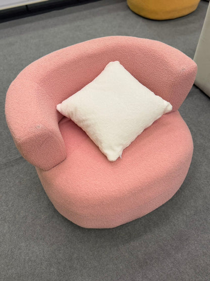White/Green/Yellow/Pink/Grey Lamb Fleece/Casual Lounge Chair