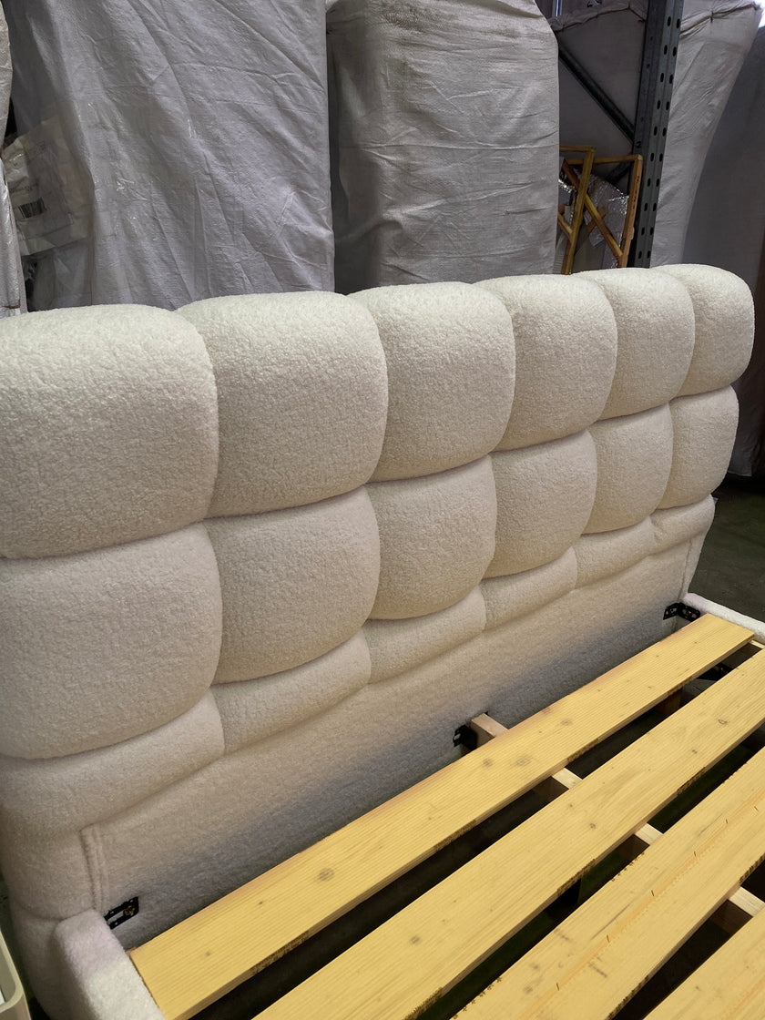 White/Pink/ Khaki/GreySolid Wood/Bed/7-Grid/153/183