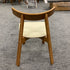 Beige EP/Microfiber Leather Cushion/Solid Wood/Dining Chair