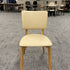 Light Wood Beige PU Cushion Apple Chair