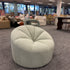 Small Casual Pumpkin Lounge Chair - Lamb Plush