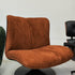Caramel Suede Fabric Duckbill Lounge Chair and Ottoman