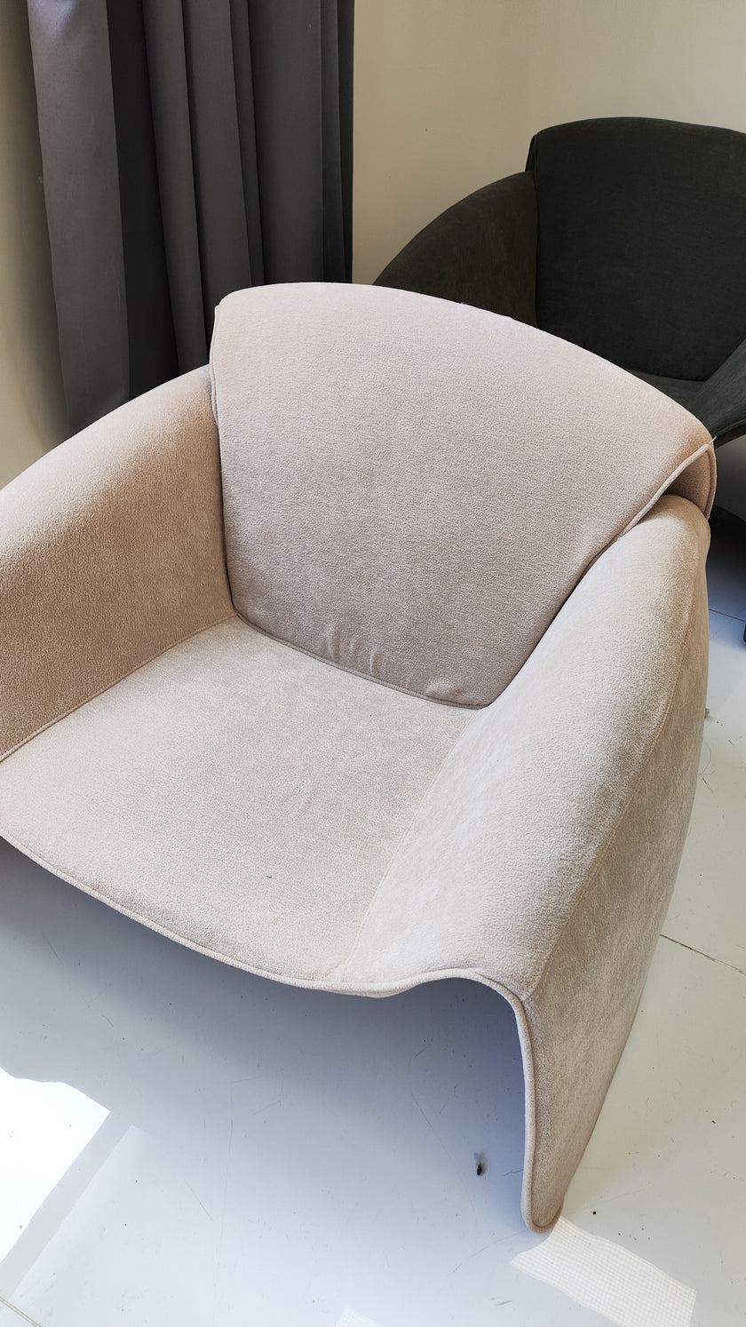 Velvet Structured Cotton Crab Chair