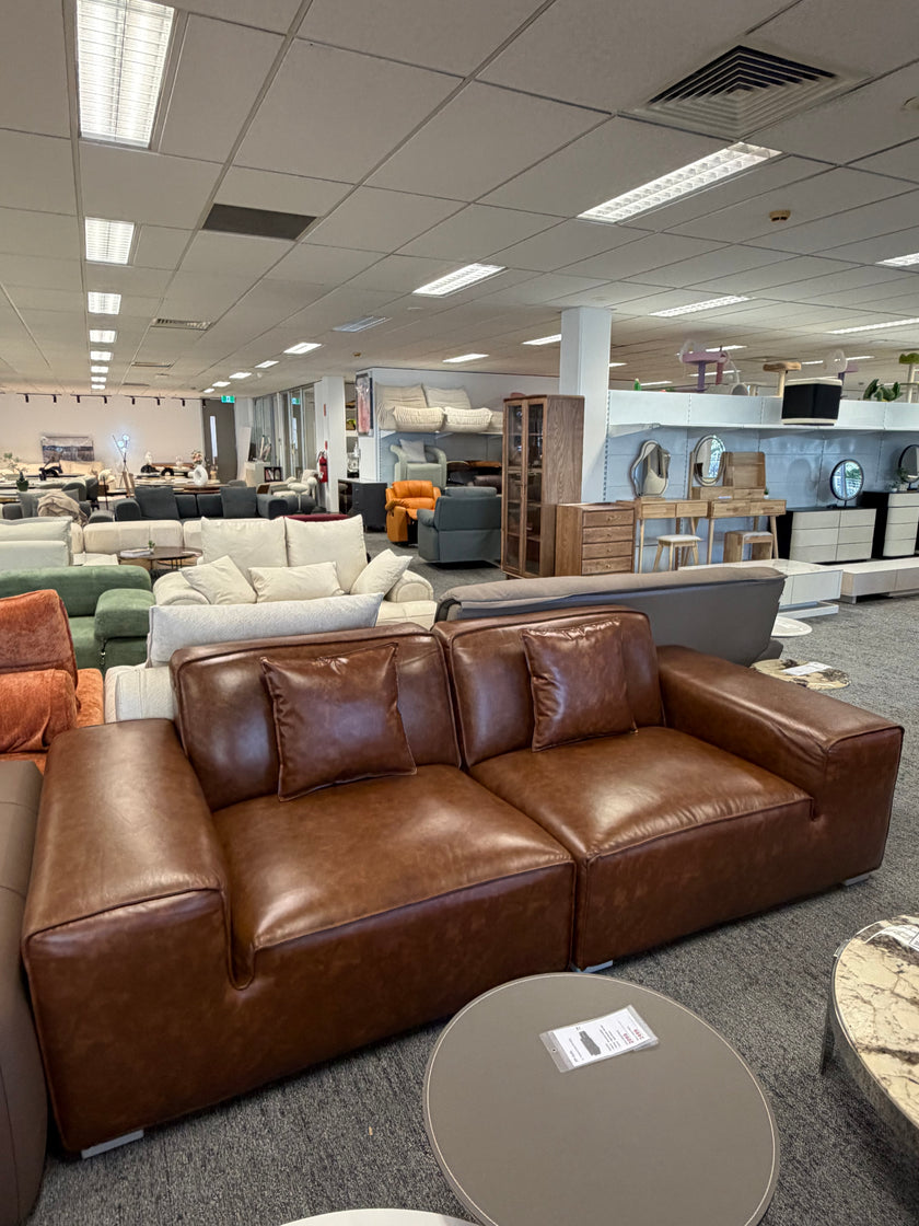 Pre Sale Vintage Brown Genuine Leather Sofa