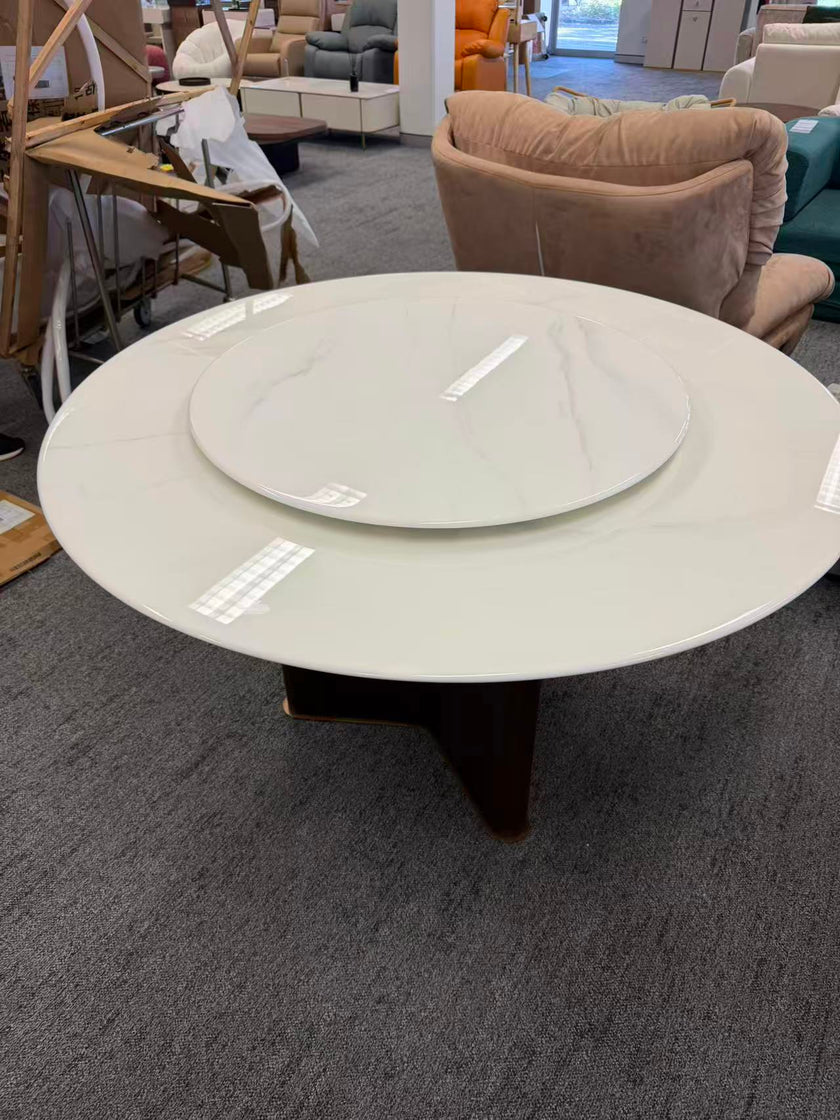 modern round dining table