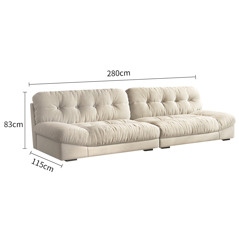 Suede Cloud Sofa Three Seat