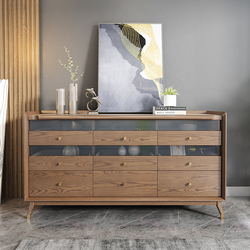 Pre Sale Walnut 9-Drawer Chest & Ash Wood Sideboard