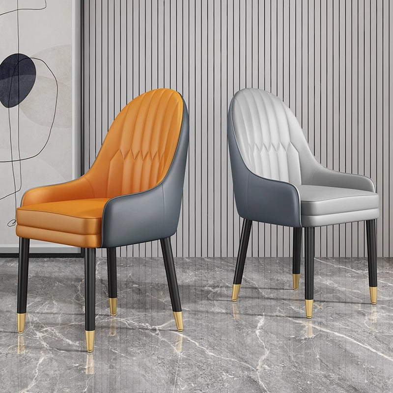 Pre Sale White/Orange  And Gray Dining Chair