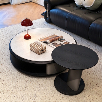 Nesting Coffee Table Set with Drawer