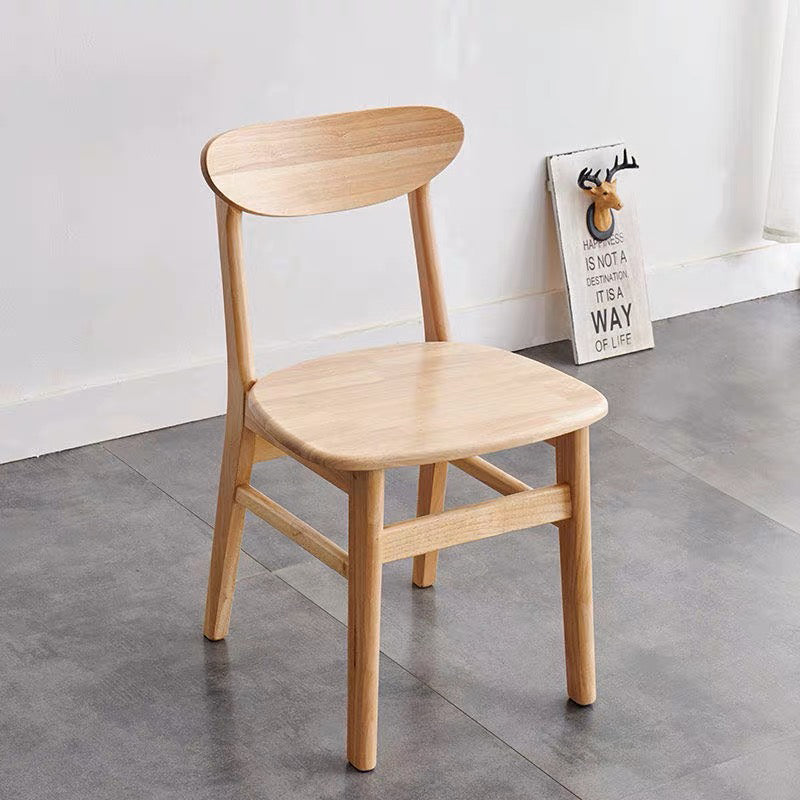 Solid Wood Dining Chair in Natural Wood Finish