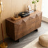 Walnut-Finish Solid Wood Sideboard