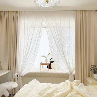 Cashmere-Blend Chenille Jacquard Curtains