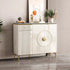 White Rock Panel Shoe Cabinet/Circular Door
