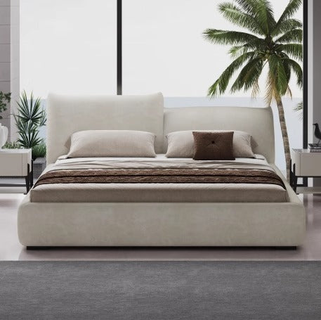 Chenille Solid Wood Petal Bed 153/183