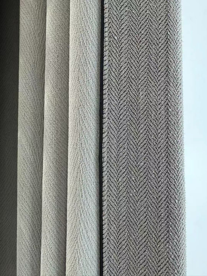 Double-Sided Chenille Jacquard Curtains