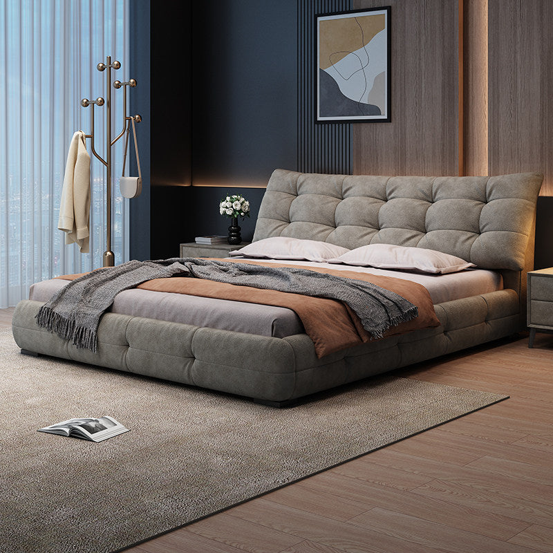 Pre Sale Gray frosted solid wood big black bear inlaid bed