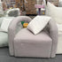 Soft Curved Lounge Chair - Lamb Plush Fabric