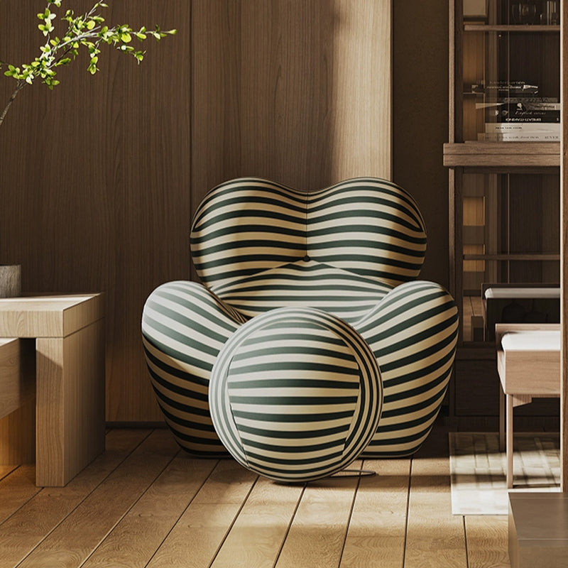Stripe Shaped/Cotton/Lounge Chair/Large