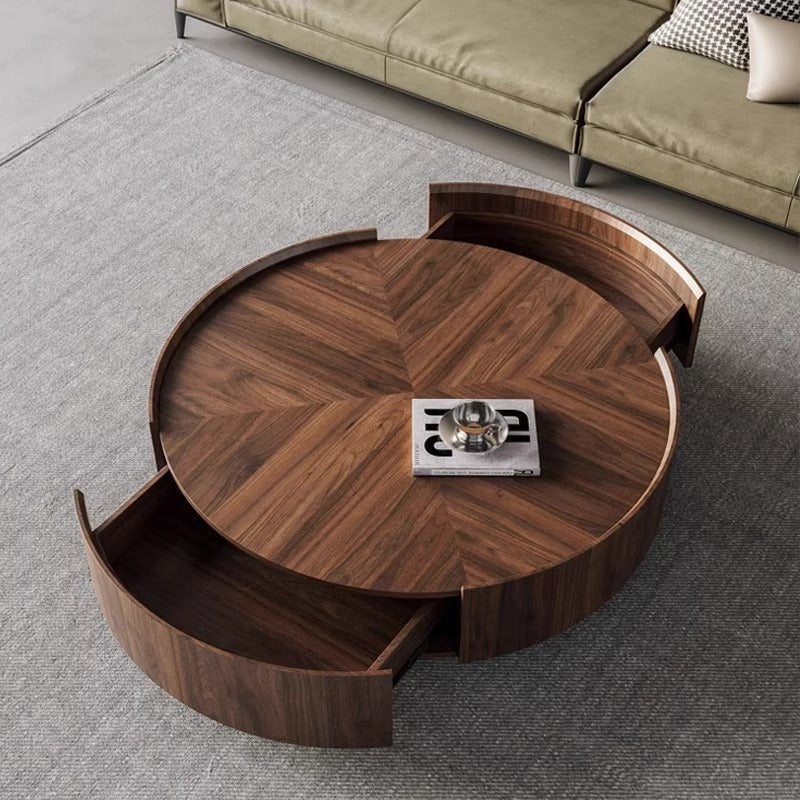 Pre Sale Walnut Grain Coffee Table with Drawers