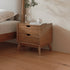 Pre Sale Walnut Ash Wood Nightstand with Two Drawers