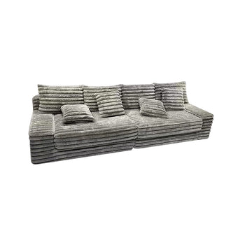 Wide-Wale Corduroy Sofa with Extra-Wide Seat