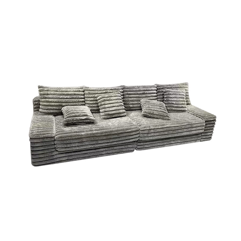 Wide-Wale Corduroy Sofa with Extra-Wide Seat