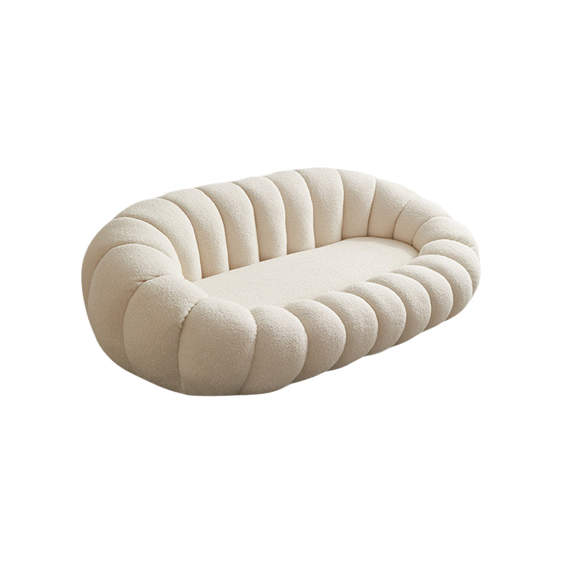 Pumpkin Sherpa Sofa