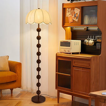 Mid-Century Modern Spherical Floor Lamp with Tri-Color Light and Pole Stand