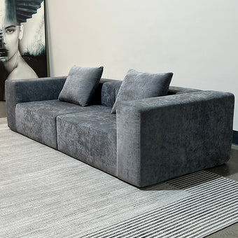 Pre Sale Chenille Straight Row Compression Sofa