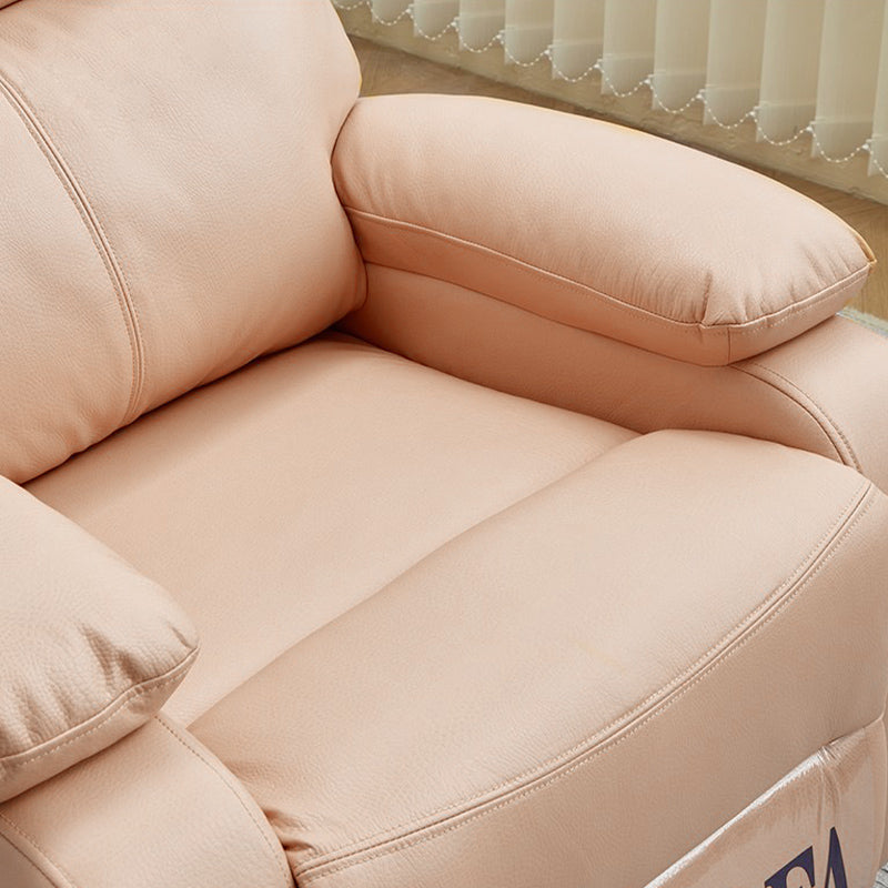 Cream Almond Manual Reclining Executive Lounge Chair