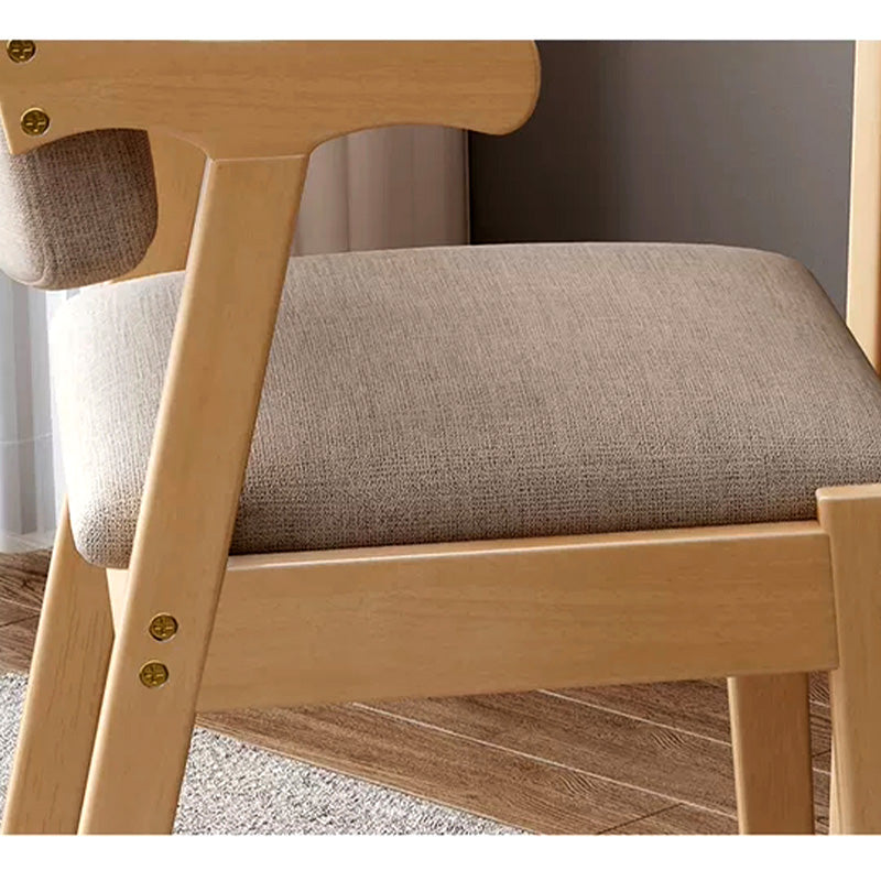 Grey/Solid Wood/Velvet Cushion/Cow Horn Chair