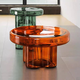 Glass Side Table Tall/Low