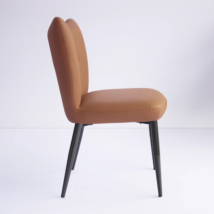 Horn-shaped Upholstered Dining Chair