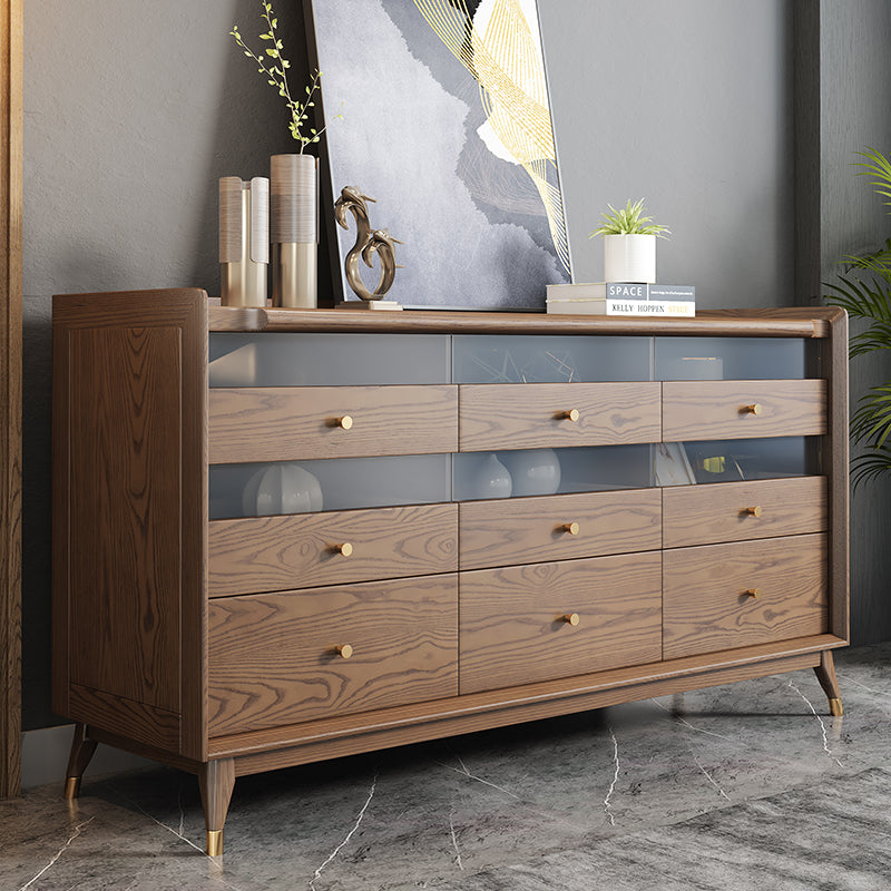 Pre Sale Walnut 9-Drawer Chest & Ash Wood Sideboard