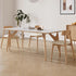 Shiny Snowy Mountain White Rock Bird Dining Table