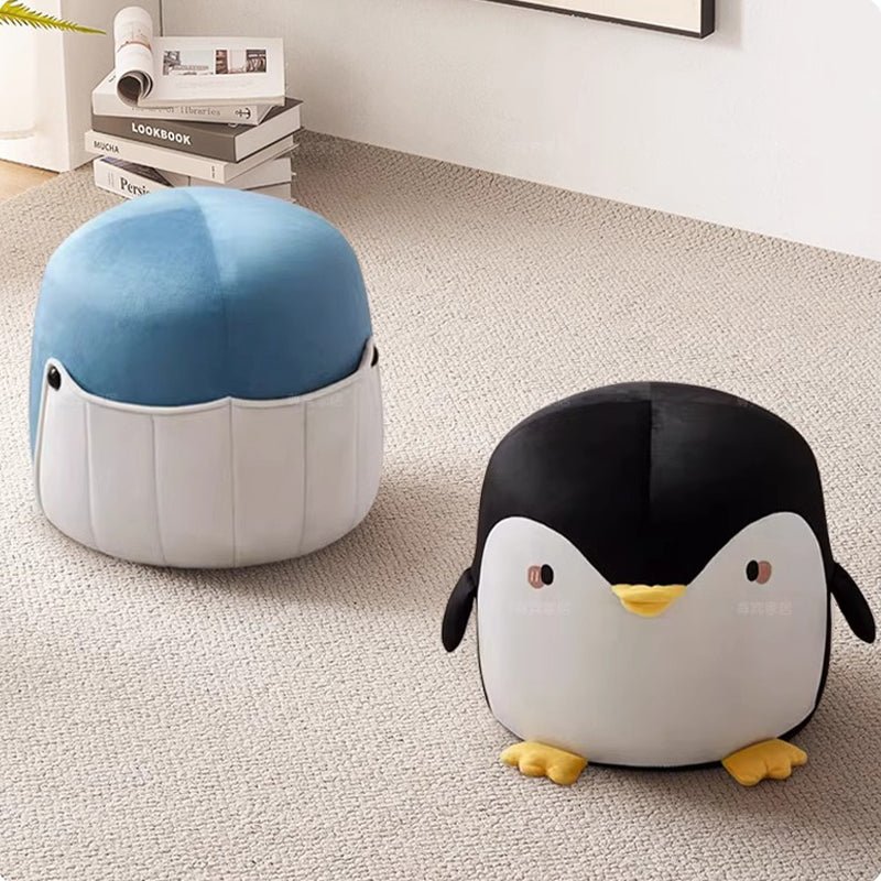Black & White/Small Low Stool/Home/Animal/Shoe Stool