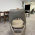 Gray Velvet Angel Wing Tailed Dining Chair