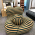 Stripe Shaped/Cotton/Lounge Chair/Large