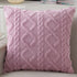 Purple Flannel Square Cushion