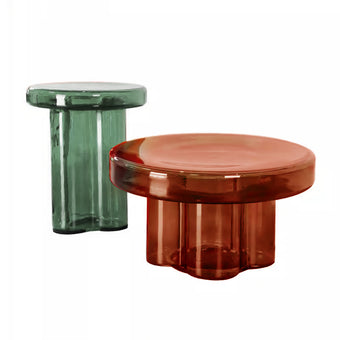 Glass Side Table Tall/Low