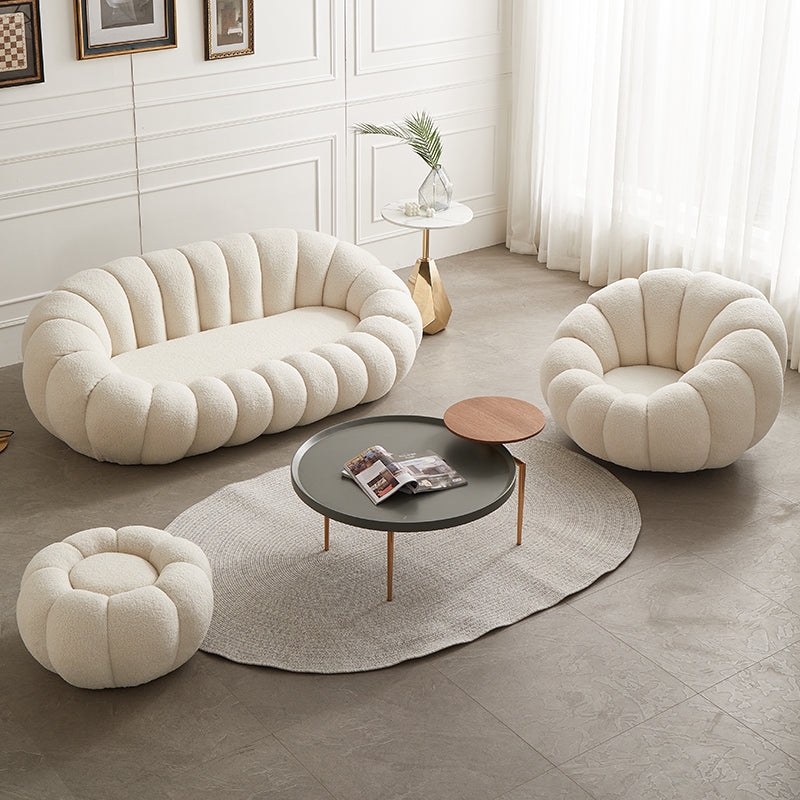 Pumpkin Sherpa Sofa