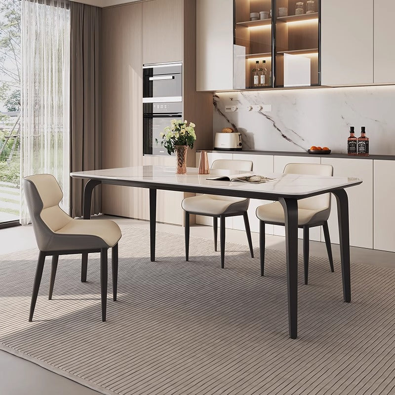 Pre Sale Microcrystalline Stone Dining Table with Ash Wood Legs