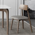 Walnut Gray PU Cushion Dining Chair