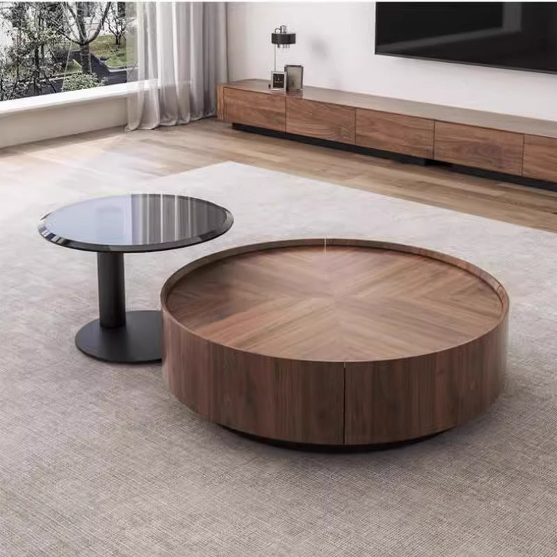 Pre Sale Walnut Grain Coffee Table with Drawers